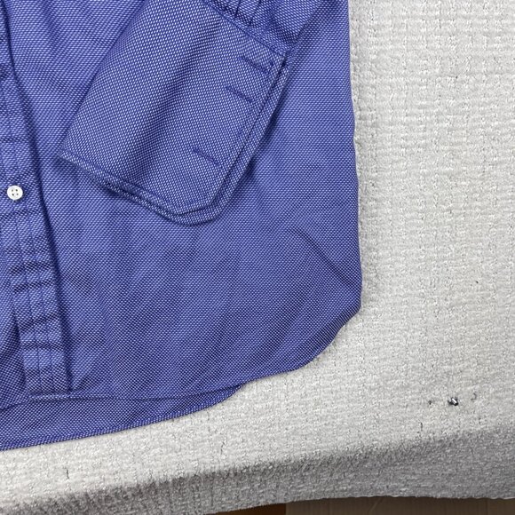 Thomas Pink Prestige Dress Shirt 17-35 Blue / Purple Crossed line French Cuffs * - Picture 8 of 16